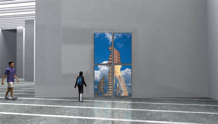 公共艺术：天地之窗，游子之镜