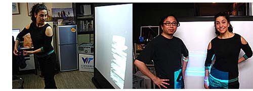 interactive dancing and new media art