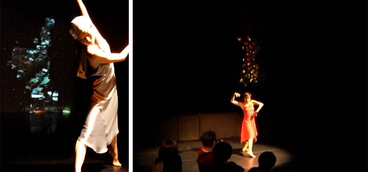 interactive dancing and new media art