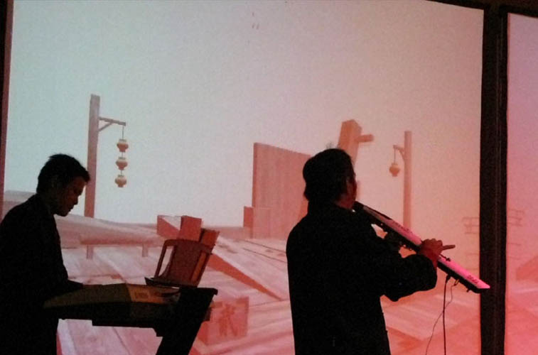 interactive music performing and new media art